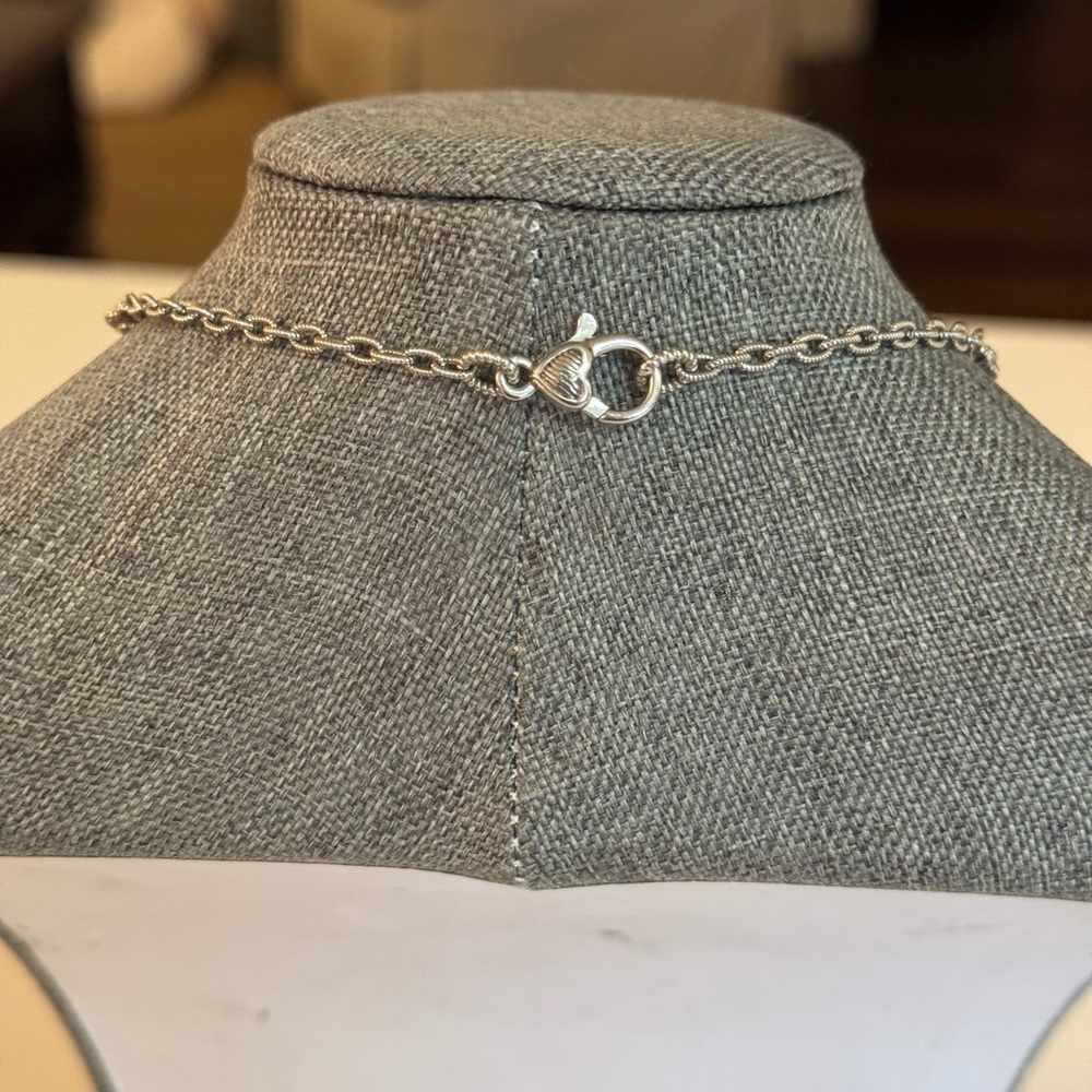 🩶 NWOT JUDITH RIPKA STERLING SILVER STATION NECKLACE WITH CZ VINTAGE PENDANT! - Picture 13 of 16